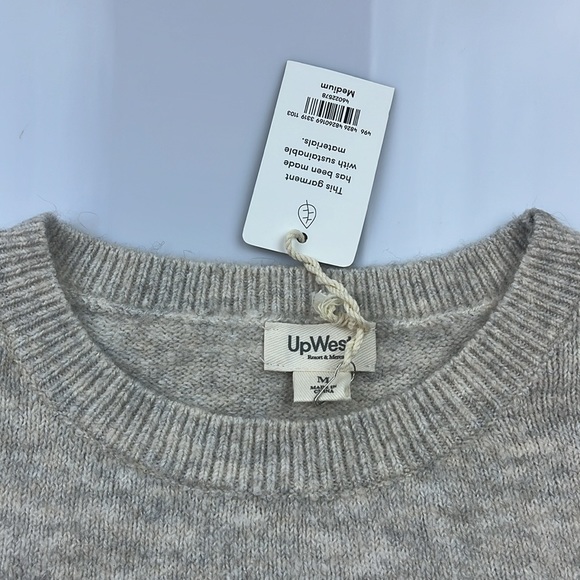 UpWest Comfy Curved Hem Crewneck Sweater N172 N192 - Picture 4 of 7